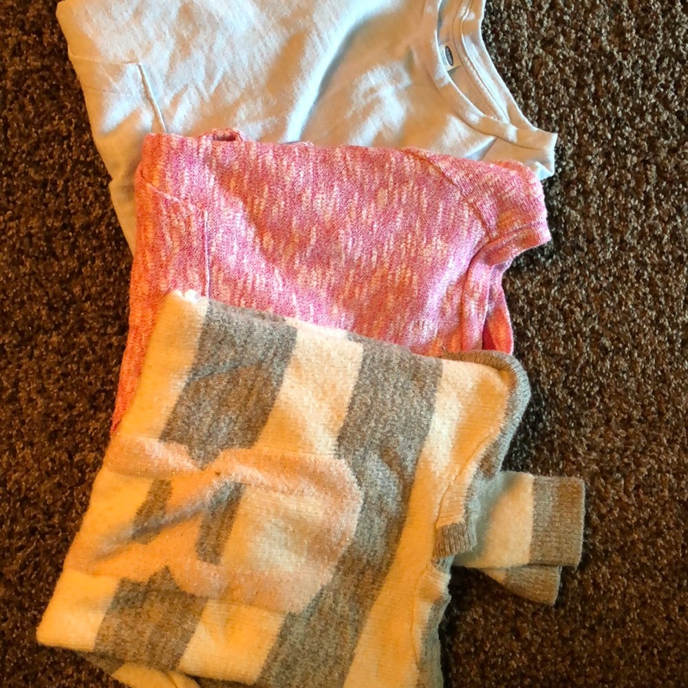 Girls Lot of 3 sweaters